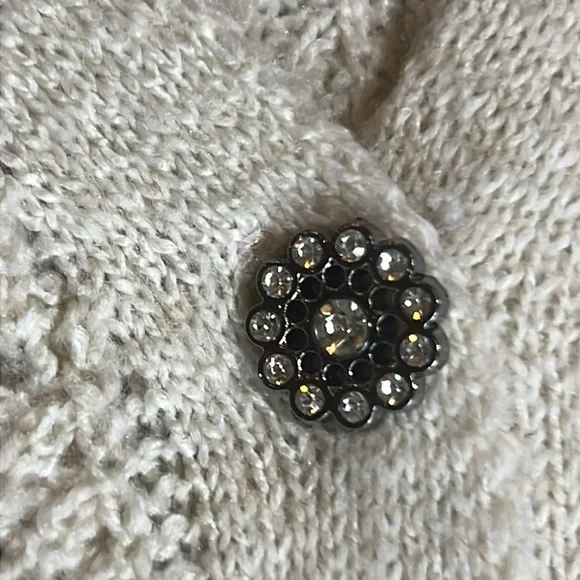 Cleo Women's Cream Cardigan Sweater sz XS - Picture 2 of 9